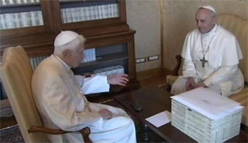 L'incontro dei due Papi